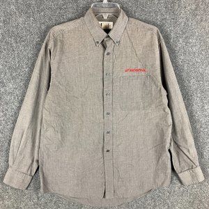 Honda Button Down Shirt Men's Medium Swingster Long Sleeve 100% Cotton M